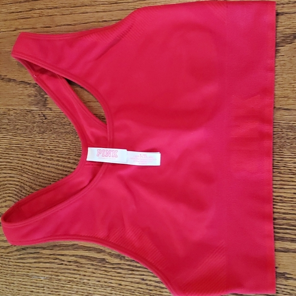 PINK Red Sport Bra - Picture 1 of 2